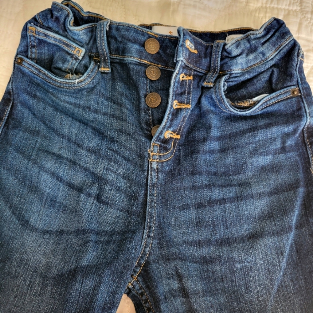 Girls high rise skinny jeans